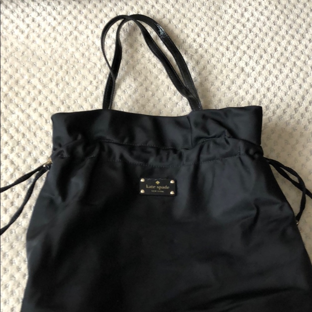 Kate spade nylon handbag with gold hardware